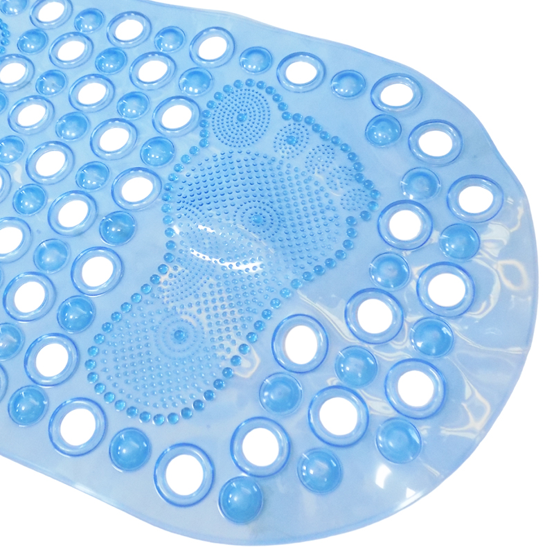 Tapete De Ducha Antideslizante, Alfombra De Baño Suave Con Orificios De